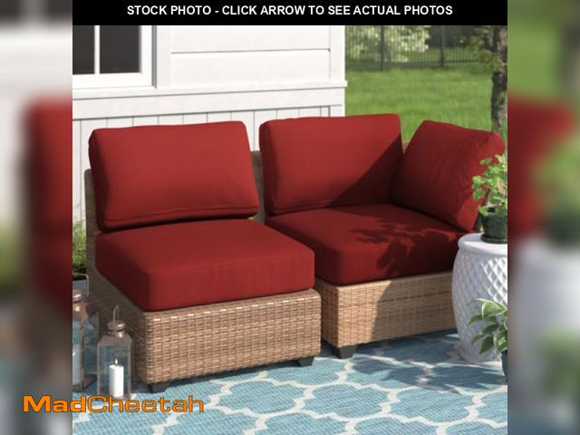 Lot 74-8864834 - Latitude Run Fernando Indoor/Outdoor Cushion Covers TKCN6764 Fabric: Terracotta - UNUSED