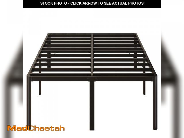 Lot 74-12518789 - *SEE DETAILS* Yicensen 24 Inch High King Bed Frame with Rounded Corner Legs Heavy Duty Metal King Si...