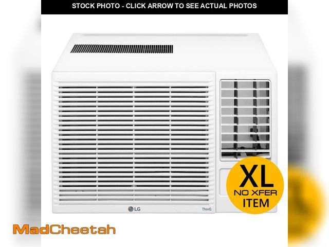 Lot 74-12731467 - LG 18,000 BTU 230/208V Window Air Conditioner Cools 1000 Sq. Ft. with Heater, Wi-Fi Enabled and Dehu...