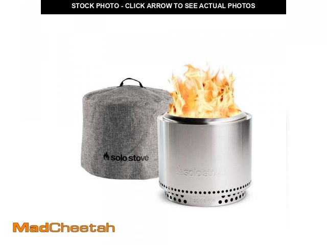 Lot 74-12251719 - Solo Stove Bonfire, Stand &amp; Shelter 2.0 Bundle 19.5 in. x 19.5 in. x 17.5 in. Outdoor Stainless ...