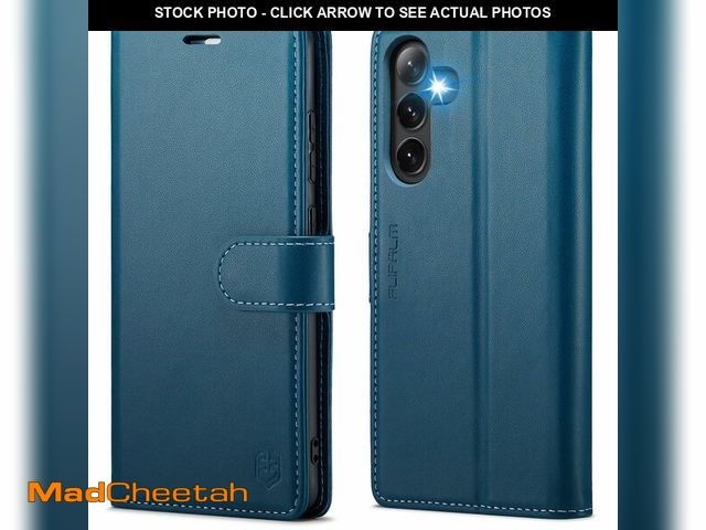 Lot 74-14147347 - FLIPALM Wallet Case for Samsung Galaxy S25 Plus/S25+, RFID Blocking Credit Card Holder, PU Leather F...