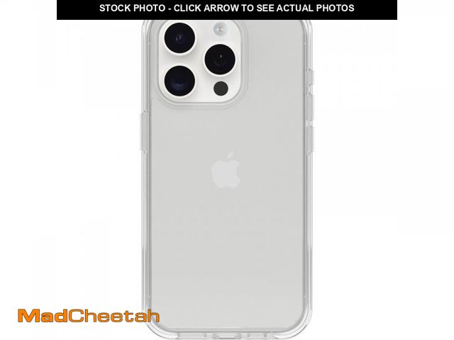 Lot 74-11554811 - OtterBox iPhone 15 Pro (Only) Symmetry Clear Series Case - Clear, Ultra-Sleek, Wireless Charging Com...