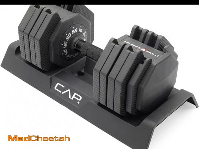 Lot 74-12130924 - CAP Barbell ADJUSTABELL Adjustable 55 lb Hex Dumbbell Weights - Singles &amp; Pairs | Multiple Handl...