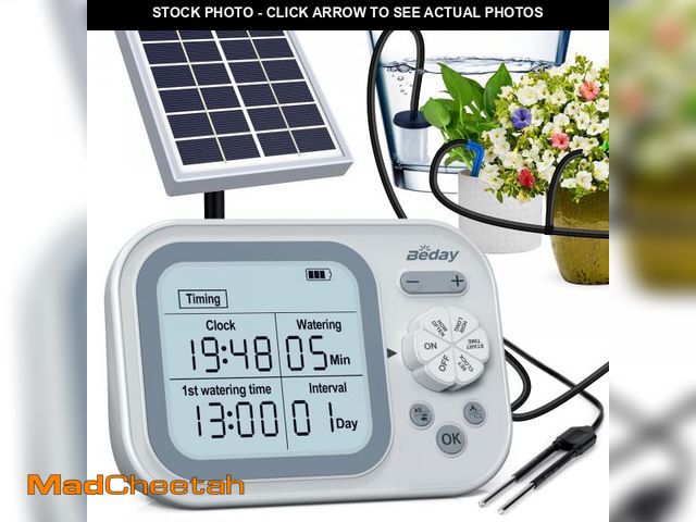 Lot 74-12442476 - Solar Automatic Drip Irrigation System Houseplant Auto Self Watering Device Waterer for 15 Potted Pl...