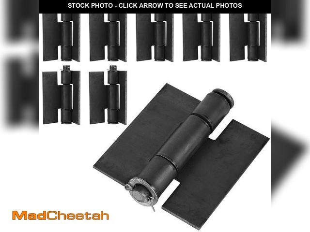 Lot 74-12444251 - Weld On Hinges Extra Heavy Duty 4.4" x 4" Weldable Metal Butterfly Hinges Solid Steel Welding Butt H...