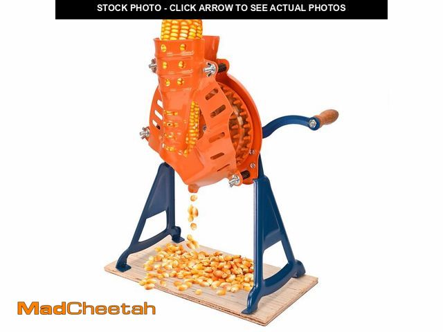 Lot 74-12609274 - WYJREES Corn Sheller Hand Crank, Steel Corn Cob Thresher with Stand, Manual Quick Corn Cob Stripper ...