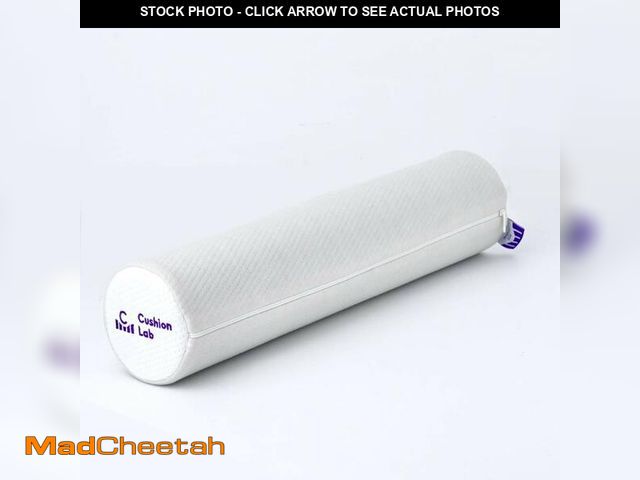 Lot 74-12699152 - C CUSHION LAB Roll Pillow for Neck Relief - Extra Dense Memory Foam Round Cylinder Bolster for Cervi...