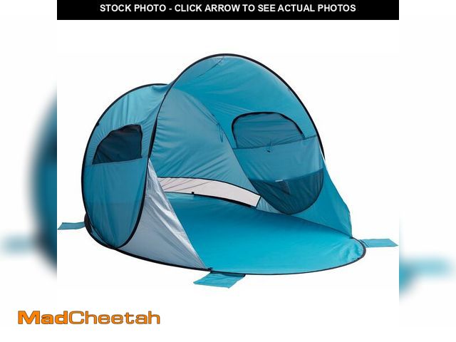 Lot 74-14348979 - Pop Up Beach Tent with UV Protection and Ventilation Windows ? Water and Wind Resistant Double-Door ...