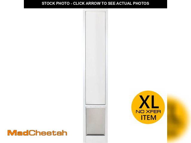 Lot 74-13070454 - PetSafe Sliding Glass Pet Door - No-Cut DIY Install Doggy Door for Renters - Aluminum Frame - Adjust...