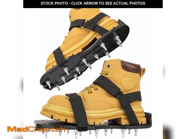 Lot 74-12972015 - FIETODK Epoxy Floor Spiked Shoes Fully Assembled Gunite Spiked Shoes with 3/4" Short Spikes for Gara...