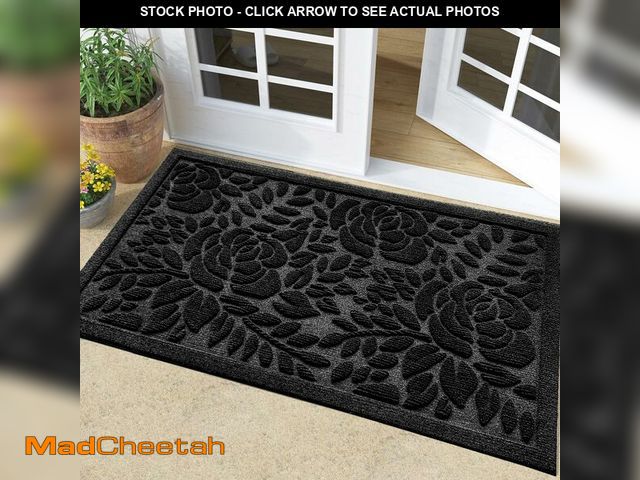 Lot 74-14473983 - Bulijojo Front Door Mat Entrance,Durable Heavy Duty Welcome Mat,Thick Absorbent Natural Rubber Non S...