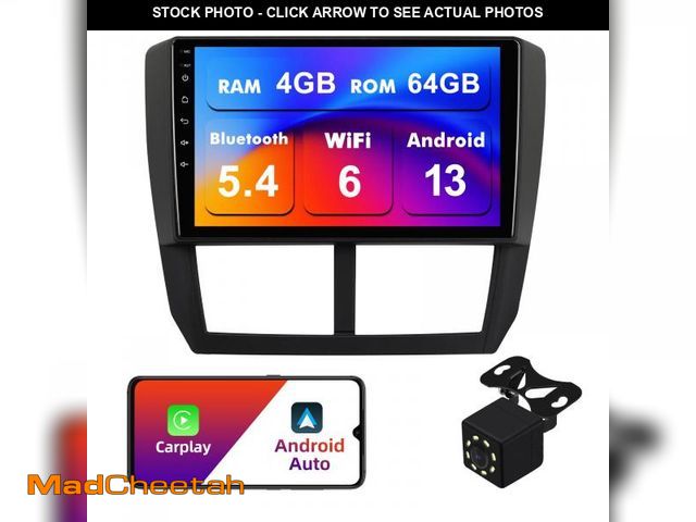 Lot 74-12110501 - 4+64G Android 13 Double Din Car Stereo for Subaru Forester 2008-2012 Impreza 2008-2011 with 9 Inch T...