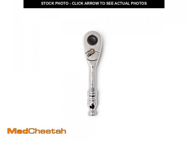 Lot 74-12086415 - Husky 3/8 in. Drive 100-Position Chrome Stubby Ratchet - UNUSED