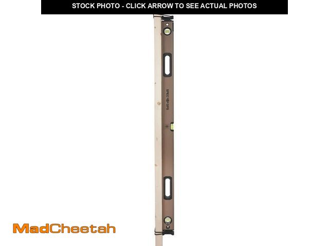 Lot 74-14182629 - SPEC OPS 48 in. Magnetic Box Beam Level, Tourniquet Bungee System, 33% Larger Block Vials, Aluminum,...