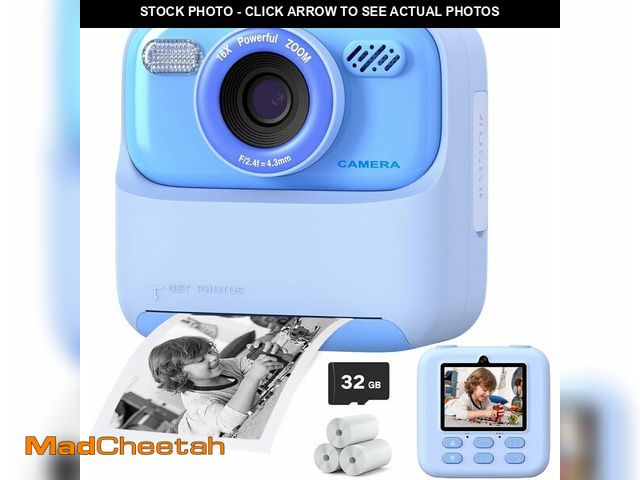 Lot 74-12460570 - Upgrade Kids Camera Instant Print for Boys and Girls, 1080P HD Dual-Lens Selfie Digital Camera with ...