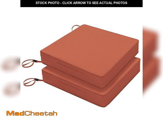 Lot 74-12114437 - Favoyard Patio Chair Cushions 19 x 19 x 3 Inch Waterproof Outdoor Seat Cushions for Patio Furniture ...