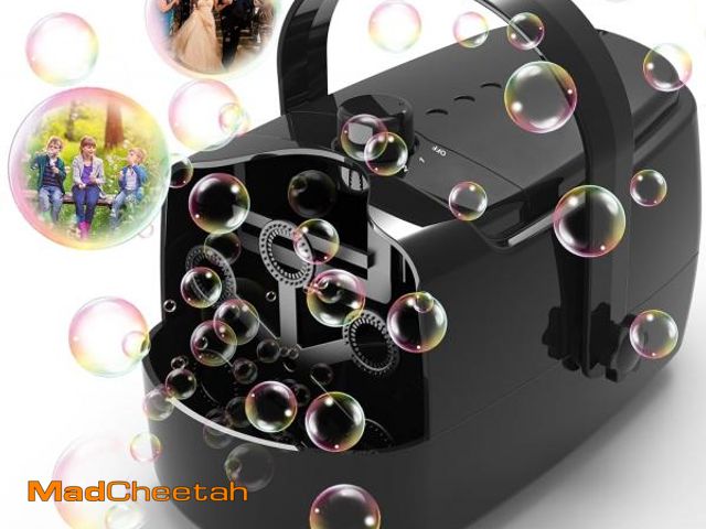 Lot 74-12214036 - Bubble Machine Durable Automatic Bubble Blower, 18000+ Big Bubbles Per Minute Bubbles for Kids Toddl...