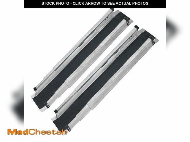 Lot 74-14435983 - DMI 5 ft Telescoping Adjustable Wheelchair Ramps, Portable Aluminum Pair, 35 ft Length, 660 lb Capac...