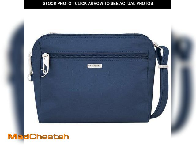 Lot 74-14320925 - Travelon Anti-Theft Blue Convertible Crossbody and Waist Pack - UNUSED