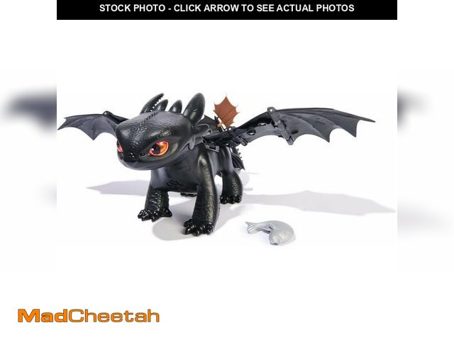 Lot 74-14305487 - DreamWorks Dragons How to Train Your Dragon, Tame &amp; Train Interactive Toothless with 60 Sounds &...
