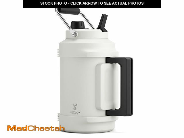 Lot 74-14263113 - 1 Gallon Insulated Water Bottle for Sports: Meoky 128 oz Triple Wall Vacuum Stainless Steel Water Ju...