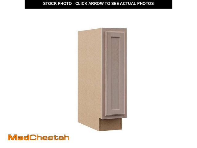 Lot 74-12851293 - Hampton Bay Recessed Panel 9 in. W x 24 in. D x 34.5 in. H Assembled Base Cabinet in Unfinished - UN...