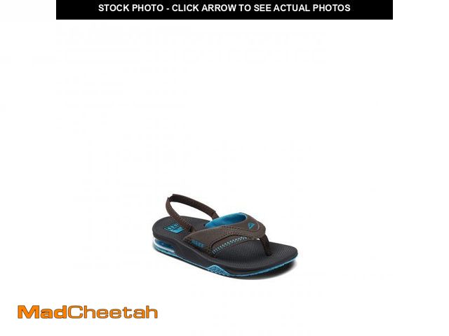 Lot 74-12441541 - REEF Kids Girls Sandals, Little Ahi, Zebra, 7 - USED