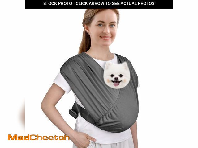 Lot 74-13567962 - CUBY Swaddle Dog Sling Carrier for Small Dogs, Front Pet Sling Carrier Chest,Hands Free Adjustable C...