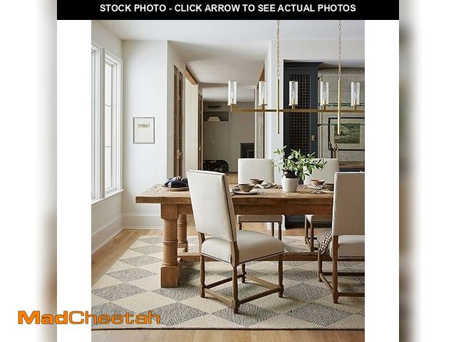 Lot 74-12541545 - Loloi Chris Loves Julia Francis Collection FRA-01 Beige/Charcoal 5'-0" x 7'-6" Area Rug - UNUSED