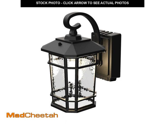 Lot 74-12775634 - KODA Williams Black Outdoor LED Wall Lantern with Power Outlet - UNUSED