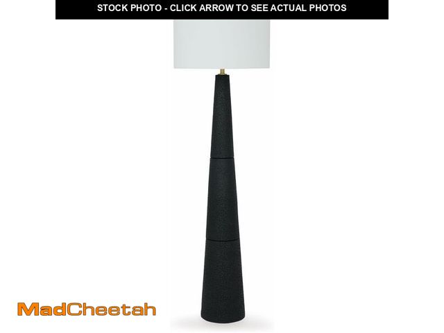 Lot 74-13733997 - (SET OF 2) Signature Design by Ashley Hallburg Modern Textured Polyresin Floor Lamp with 3-Way Switc...