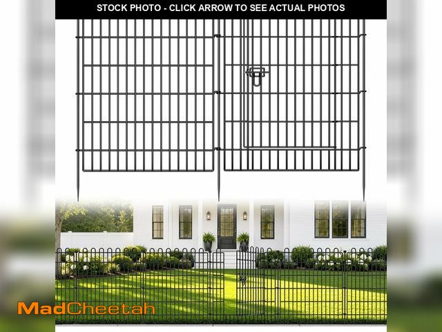 Lot 74-14368534 - Garden Fence Outdoor for Yard with Gate, 32in x 35.4ft, 15 Panels - UNUSED