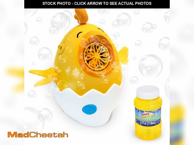 Lot 74-14478351 - Maxx Bubbles Dancing Chick Bubble Machine - Spins, Flaps Wings - Ages 3+ - UNUSED