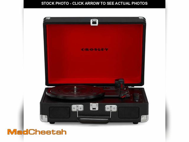 Lot 74-12556504 - (MISSING NEEDLE) Crosley Cruiser Premier Vinyl Record Player with Speakers and Bluetooth - Audio Tur...