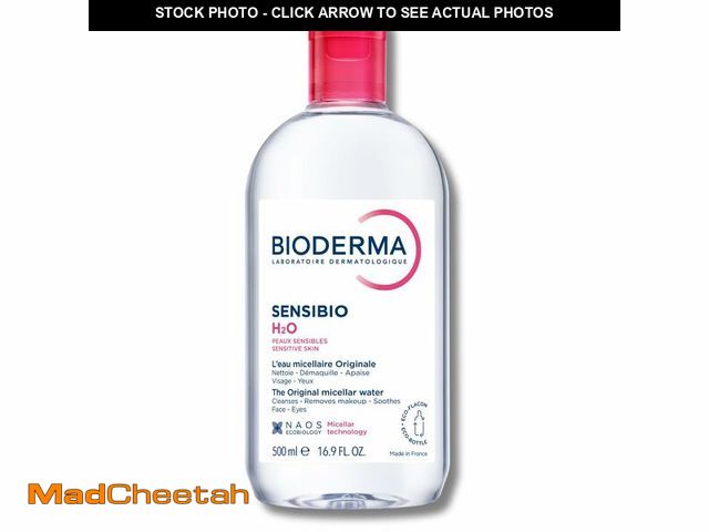 Lot 74-14045675 - Bioderma Sensibio H2O Micellar Water, Makeup Remover Cleanser, Gentle for Skin, Fragrance-Free &amp;...