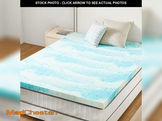Lot 74-12670924 - Sweetcrispy Mattress Topper Full, 3 Inch Thick Memory Foam Gel Infused Cooling Toppers Pad for Full ...