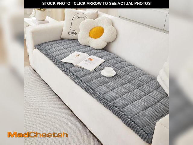 Lot 74-12111582 - Awjcsv Couch Cover for Dogs Washable, Fuzzy Pet Couch Covers for 3 Cushion Sofa Pet Friendly, Non Sl...