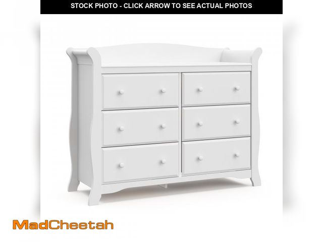 Lot 74-12389472 - Avalon 6-Drawer White Double Kids Dresser - UNUSED