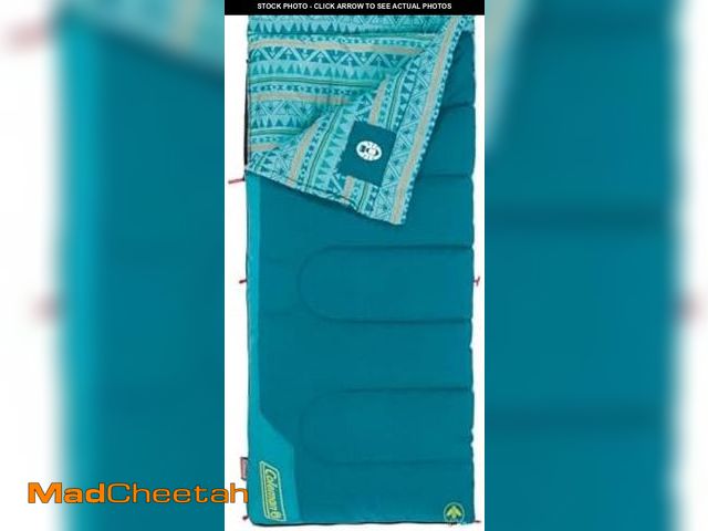 Lot 74-12510025 - Coleman Kids 50 degreeF Sleeping Bag for Children up to 5ft Tall, Comfortable Youth Sleeping Bag for...