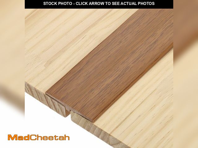 Lot 74-14214779 - uxcell T-Molding Transition Strips, 6.56 ft x 1.97" (L x W) PVC Floor Flat Divider Strip Self Adhesi...