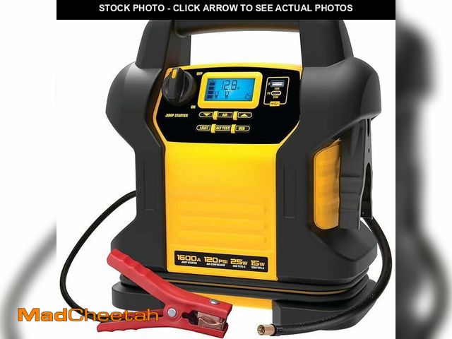 Lot 74-12783337 - *DENTED* 1600 Peak Amp Jump Starter with Digital Compressor and USB Power Bank *DENTED*  - USED