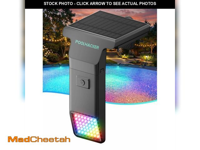 Lot 74-14339774 - Solar Pool Lights for Inground &amp; Above Ground Pool, 10-Color 4-Mode LED Pool Lights, Underwater ...