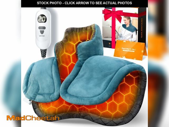 Lot 74-12877068 - Graphene-Infused Heating Pad 3X Deeper Pain Relief, Weighted Instant Heating Pads for Neck and Shoul...