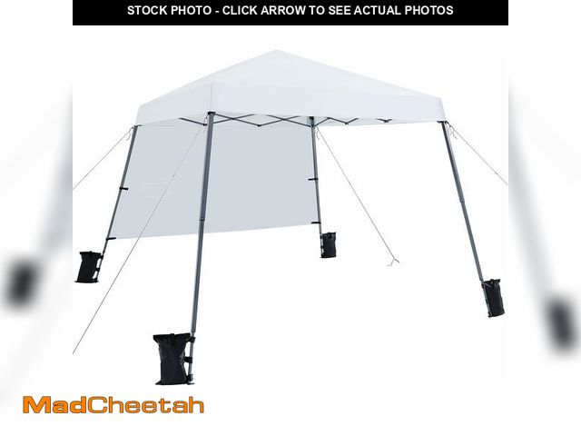 Lot 74-12696030 - (MISSING ACCESSORIES) Yaheetech Pop Up Canopy Tent with Backpack, 10x10 Base Portable Easy One Perso...