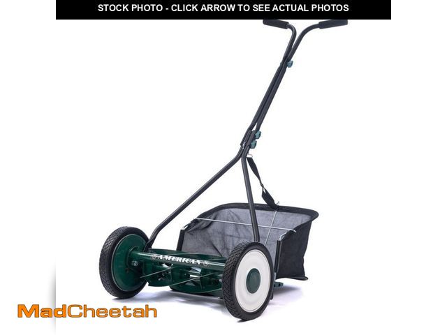 Lot 74-14345014 - (MISSING HANDLE BAR KIT,HARDWARE) American Lawn Mower Company 16 in. 7-Blade Manual Walk Behind Reel...