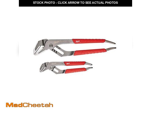 Lot 74-14589329 - Milwaukee 6 in. and 10 in. Straight-Jaw Pliers Set (2-Piece) 48-22-6330 - UNUSED