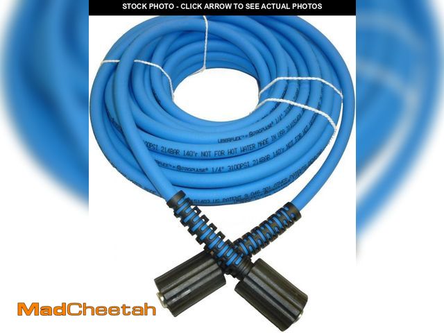 Lot 74-12314451 - UBERFLEXÃ¢âÂ¢ Kink Resistant Pressure Washer Hose 1/4", 3,100 PSI with (2) 22MM - Made in USA - (5...