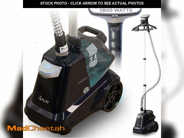 Lot 74-14591457 - SALAV Heavy Duty Commercial Full-Size Garment Steamer with Foot Pedals and Extra Large 3L (101.5 oz)...