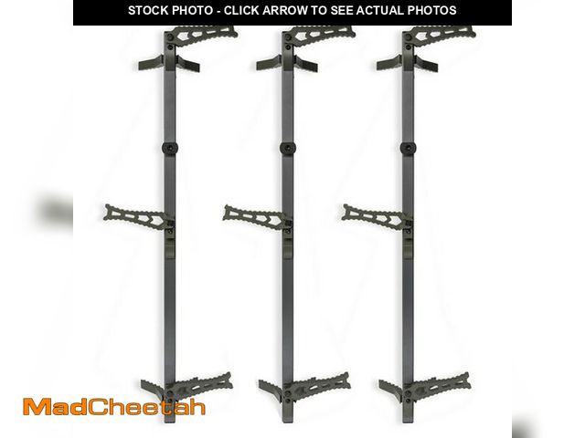 Lot 74-14367093 - XOP Aluminum Climbing Sticks for Hunting 3 Pack, Storm Grey/XOP Green Steps - UNUSED