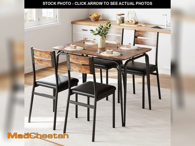 Lot 74-13072843 - Dining Table for 4, Small Table and Chairs Set of 4, Square Dinette Set for 4 with 4 Chairs, Dinner ...